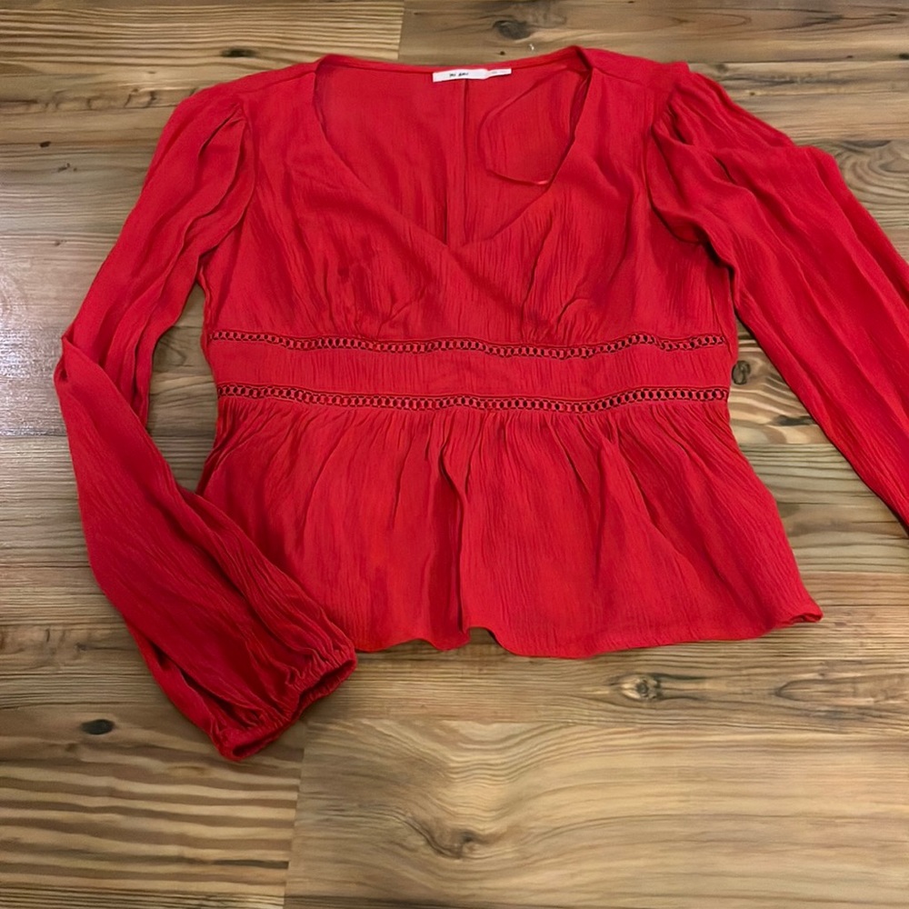 Mi Ami from Francesca’s red blouse size xs
